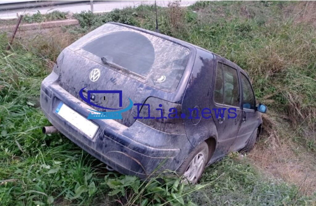 Τροχαίο στη Βάρδα – Αυτοκίνητο κατέληξε σε χωράφι!